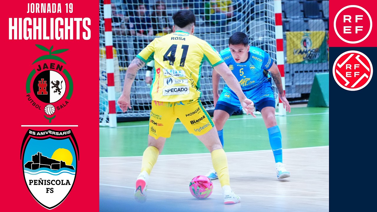 Resumen #PrimeraDivisiónFS | Jaén Paraíso Interior 4-4 Servigroup Peñíscola | Jornada 19