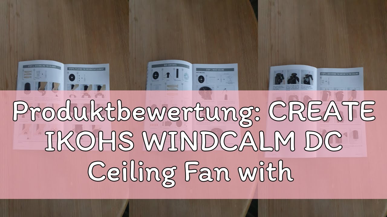 Produktbewertung: CREATE IKOHS WINDCALM DC Ceiling Fan with Winter / Summer Function Ultra Quiet