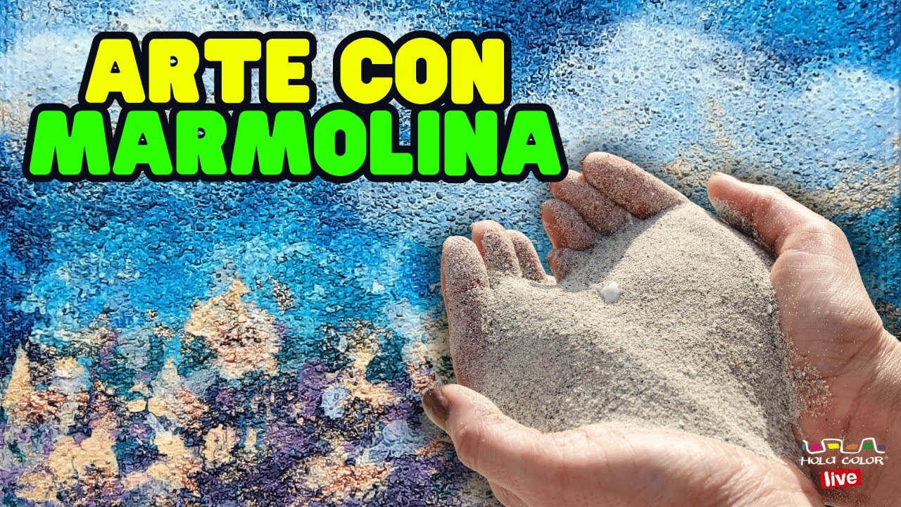 👁️‍🗨️🟢 Cómo hacer TEXTURAS rugosas CON MARMOLINA - Hola Color