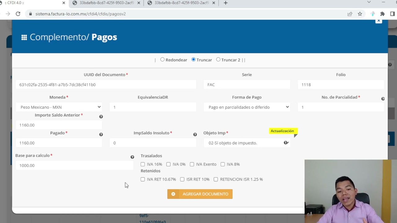 ¿Cómo Emitir Complemento de Pago 4.0 en Factura-lo?