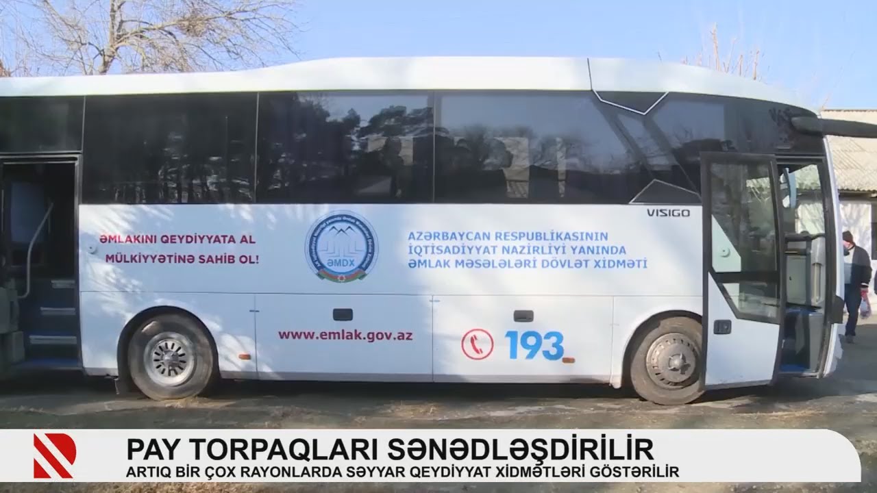 Pay torpaqlarına dair çıxarışı olmayan vətəndaşlara yerlərdə səyyar qeydiyyat xidməti göstərilir