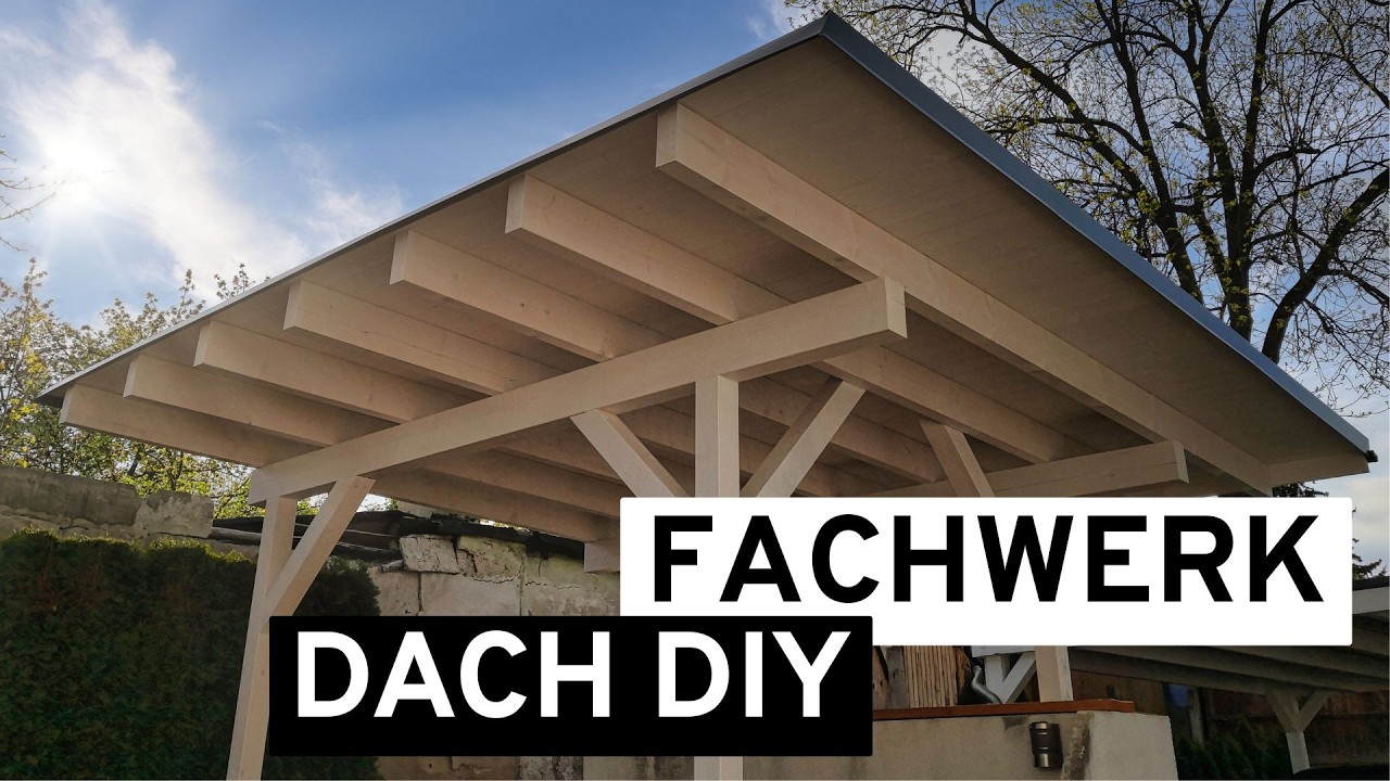 Fachwerk-Dach bauen: DIY-Tipps für Terrasse & Gartenküche