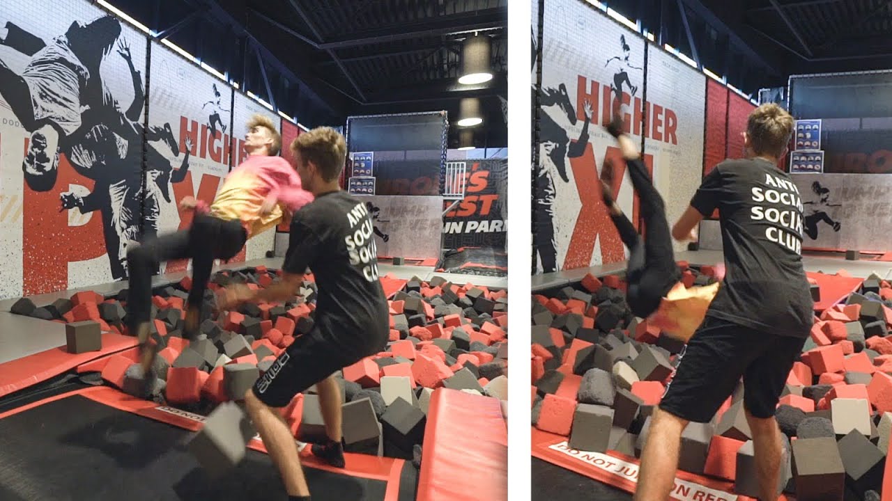 FUN IN HET TRAMPOLINEPARK MET MEES, BOAZ & JEREMY!