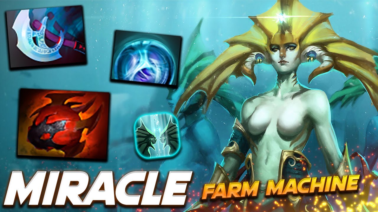 Miracle Naga Siren Farm Machine - Dota 2 Pro Gameplay [Watch & Learn]