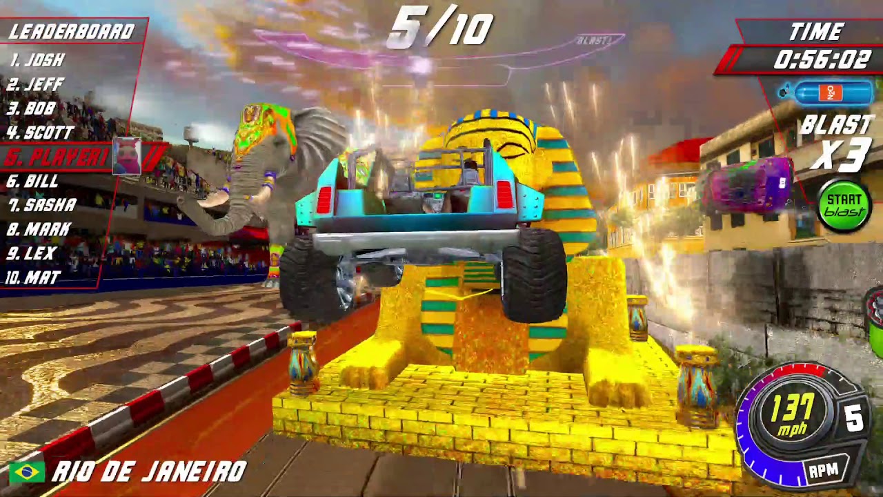 Cruis'n Blast by Raw Thrills - Rio De Janeiro (Direct Capture)