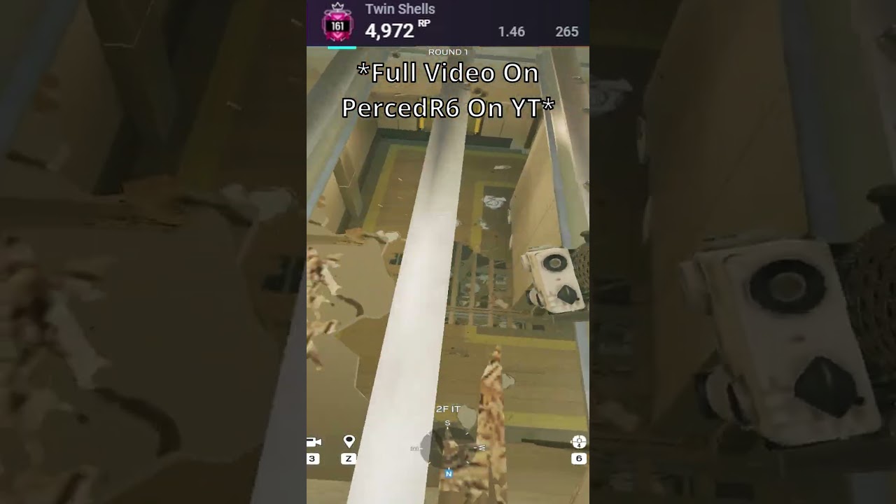 INSANE buck vertical play angle on NightHaven Labs!  #rainbowsixsiege #r6siege#gaming #r6s #r6