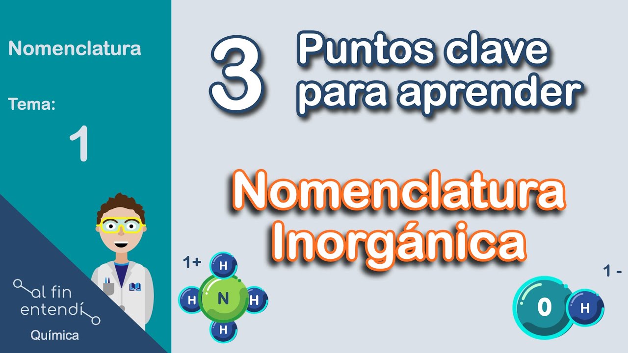 ¿Cómo aprender nomenclatura inorgánica?