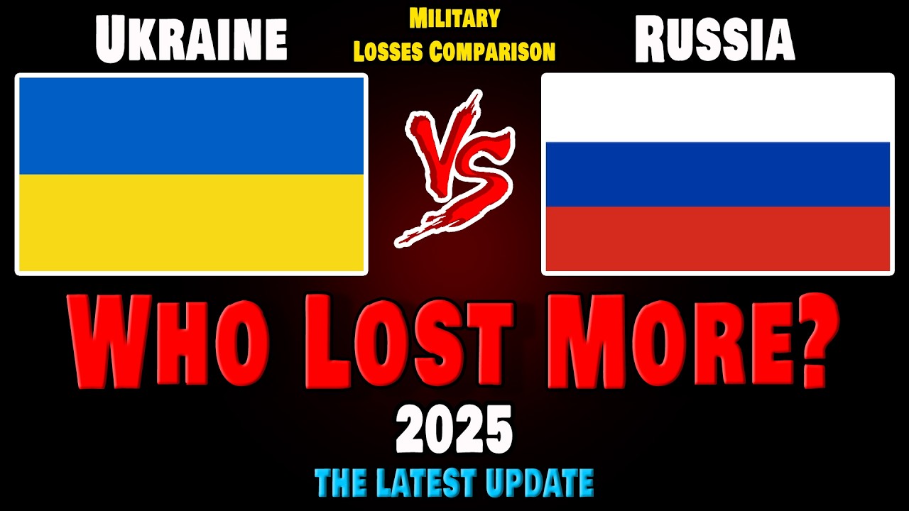 Ukraine vs Russia Military Losses Comparison 2025 | Russia vs Ukraine Military Losses 2025