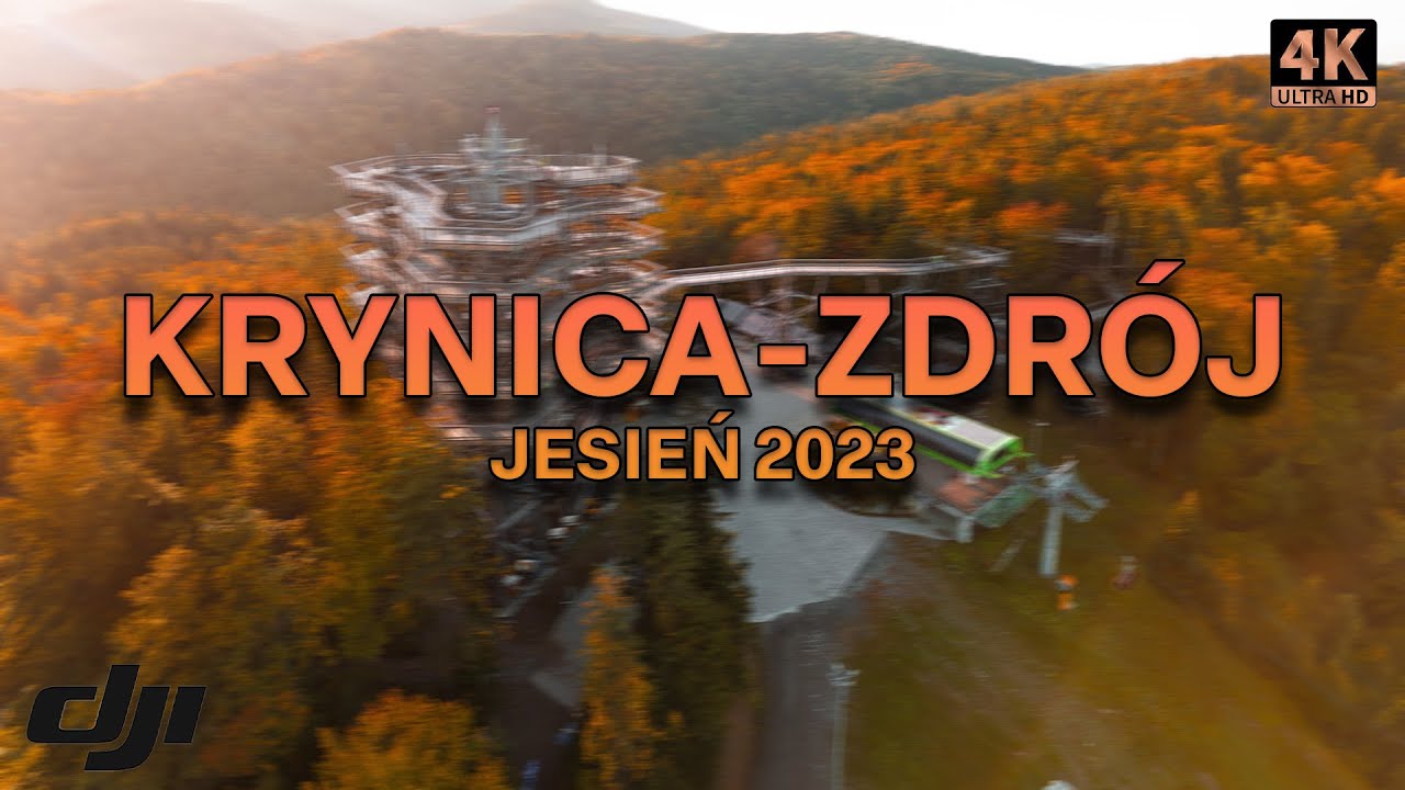 KRYNICA-ZDRÓJ z Drona | Jesień 2023 | 4K 60 | DJI MINI 3 PRO