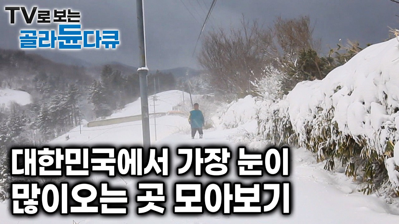 대한민국에서 가장 눈이 많이 내리는 곳｜어김 없이 폭설로 고립된 주민들은 겨울마다 어떻게 살아갈까?｜한국기행｜#골라듄다큐