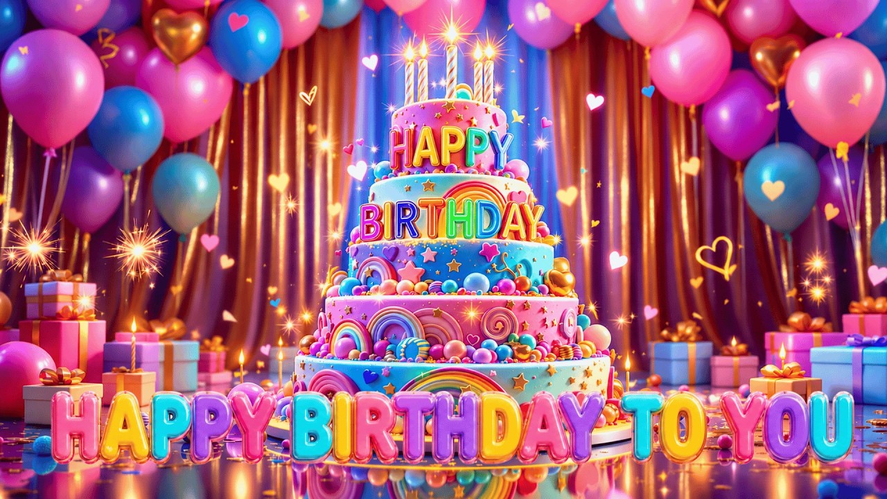 Best Happy Birthday Song 🎉 Birthday Celebration with Beautiful Cakes