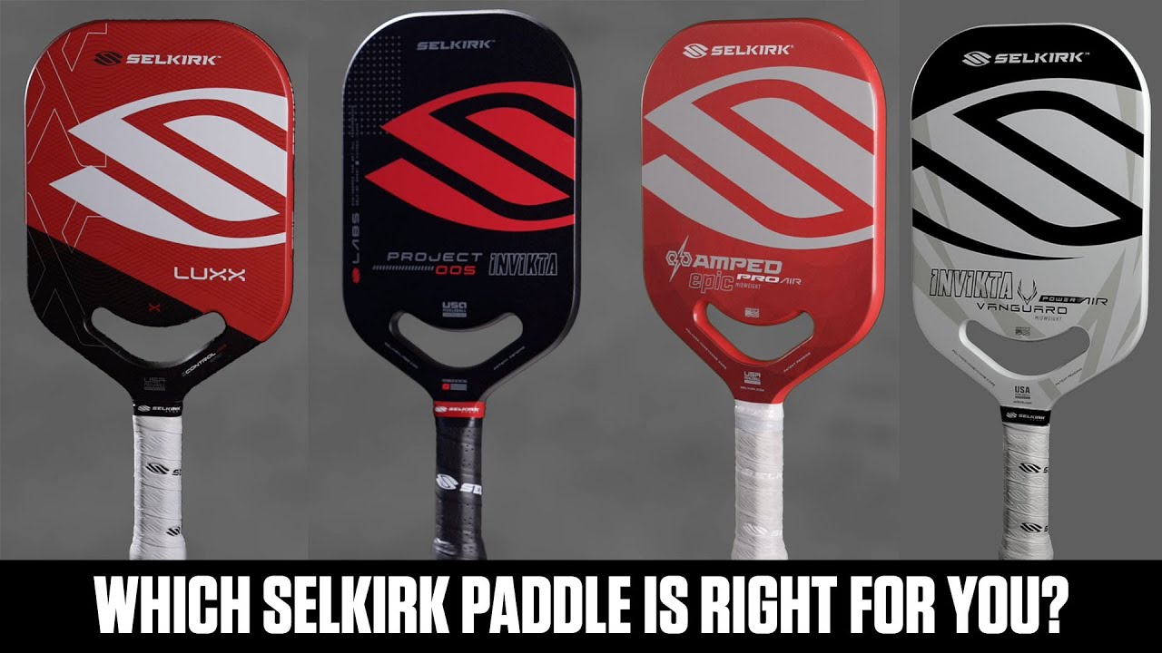 Pickleball Paddle Comparison: AMPED Pro Air, LUXX Control Air, VANGUARD Power Air, and Project 005