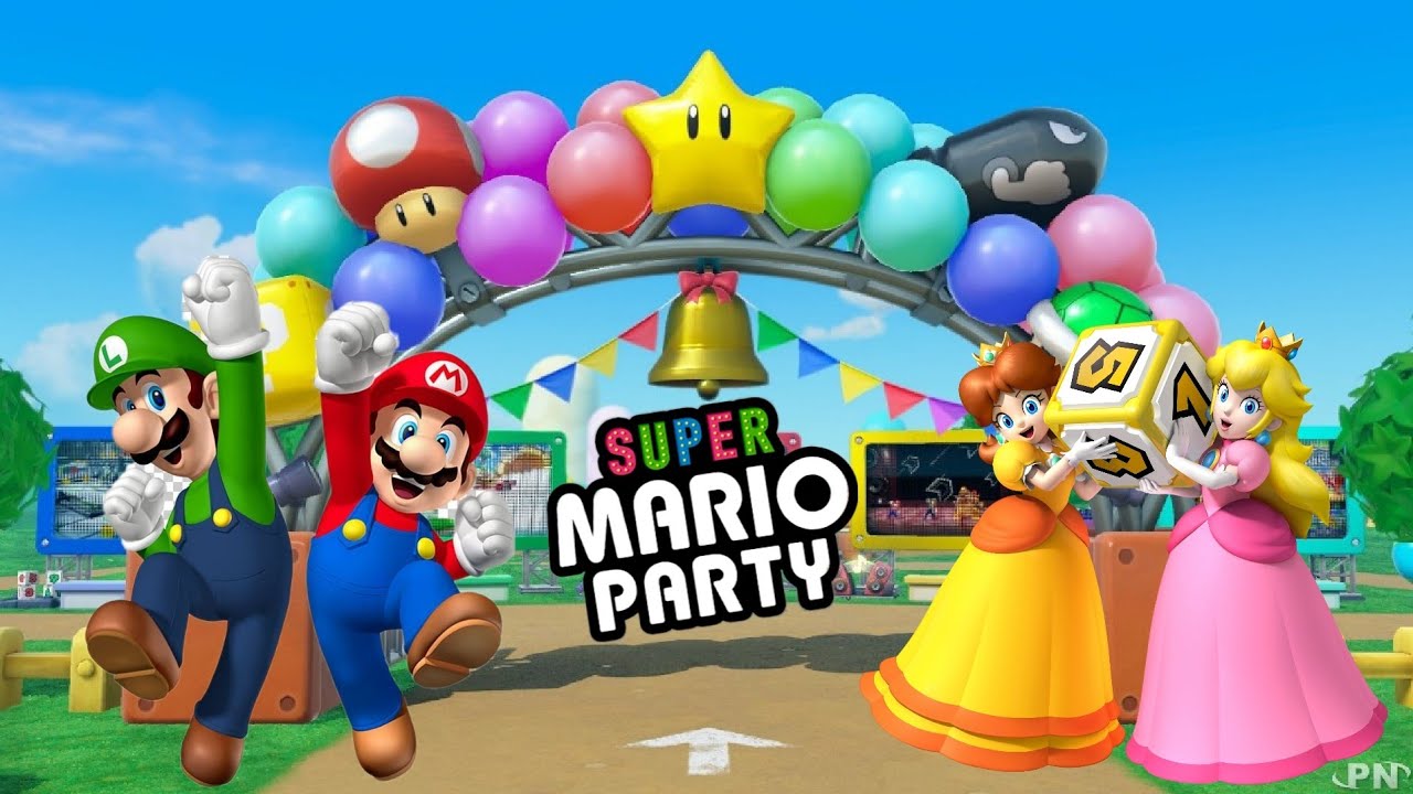 Mario party 🎈- мини игры 🎮 (4 игрока) Switch геймплей - часть 2