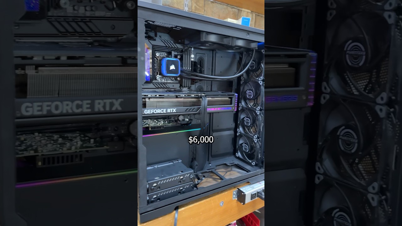 $6,000 PC can't handle the heat (undervolting an i9-13900KF) #tech #pc #technology #shorts