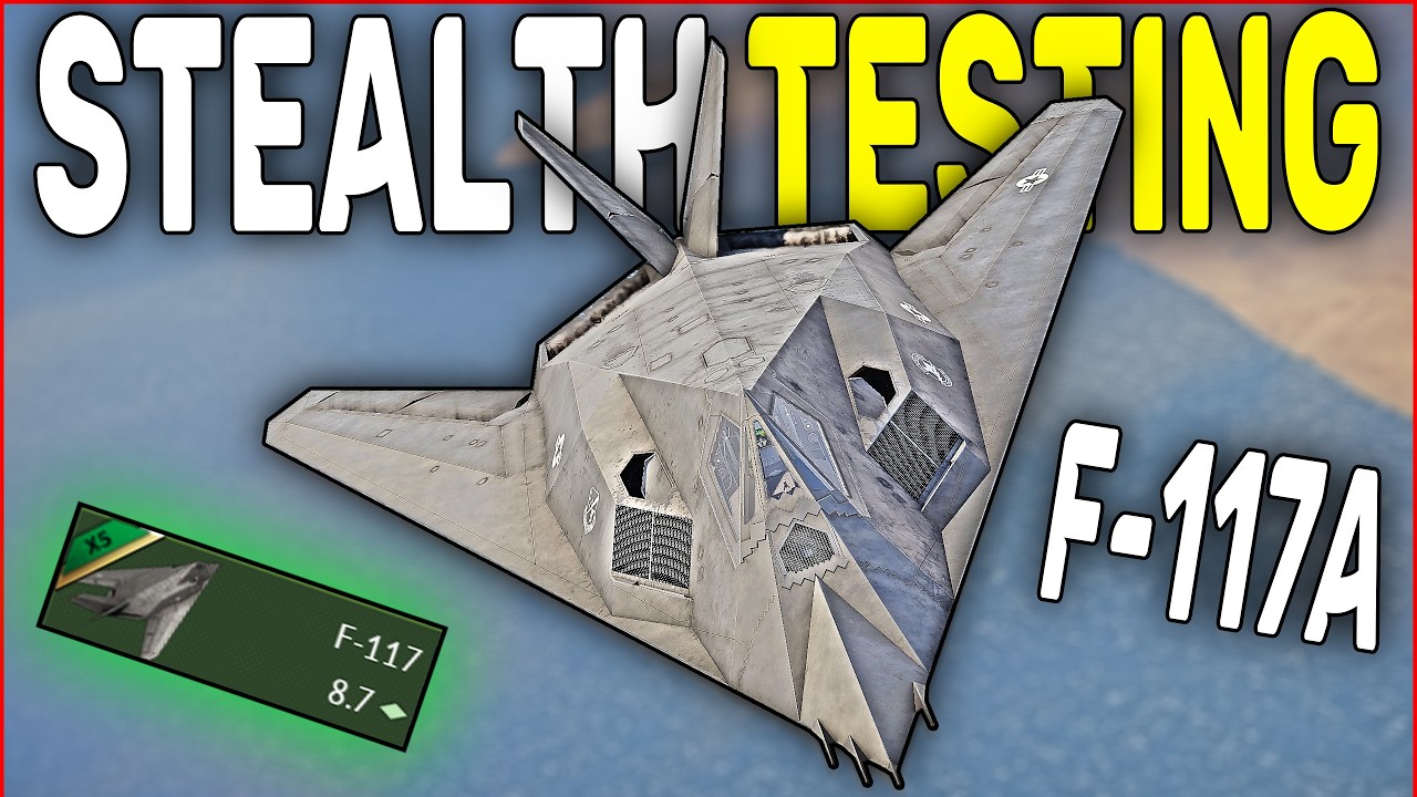 Работает ли стелс на F-117A в War Thunder?
