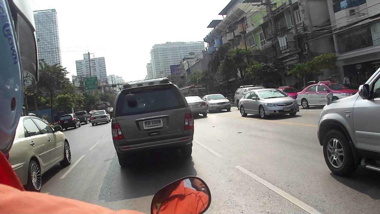 motorcycle taxi ride through bangkok