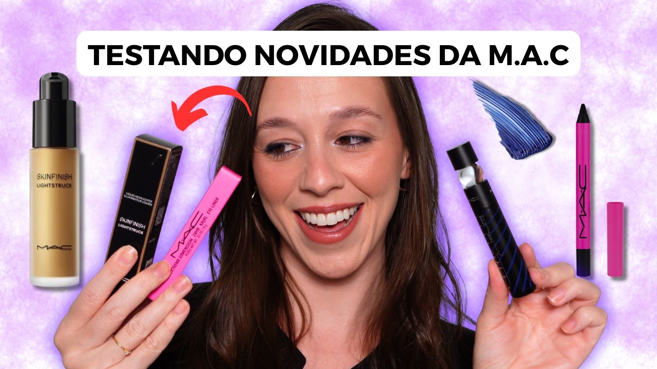 LANÇAMENTOS MAC: Iluminador líquido, lápis de olho 24h, máscara de cílios azul... | LITA MELLO