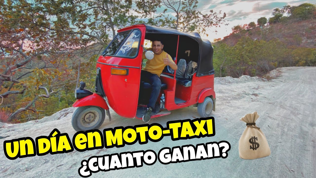 Un día en un MotoTaxi  O TunTun en pueblos de El Salvador (¿CUANTO GANAN? ) 💵💰