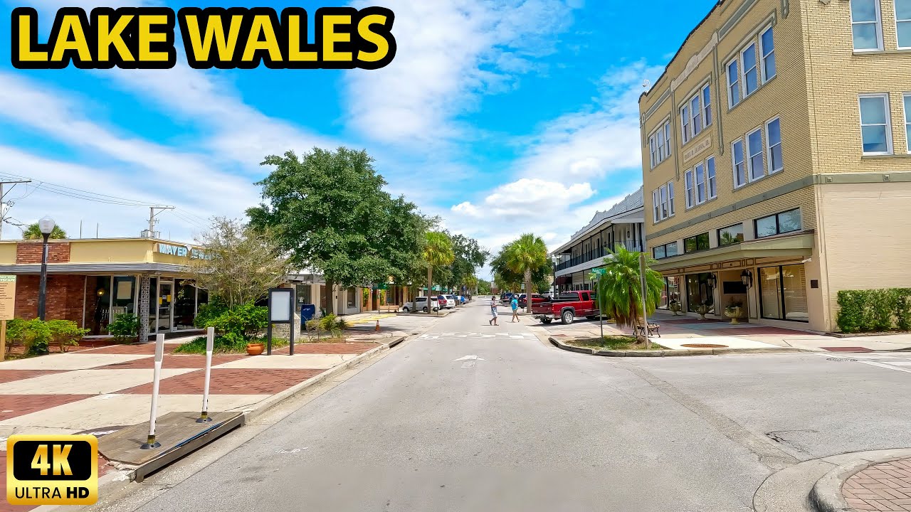 Lake Wales Florida Driving Through