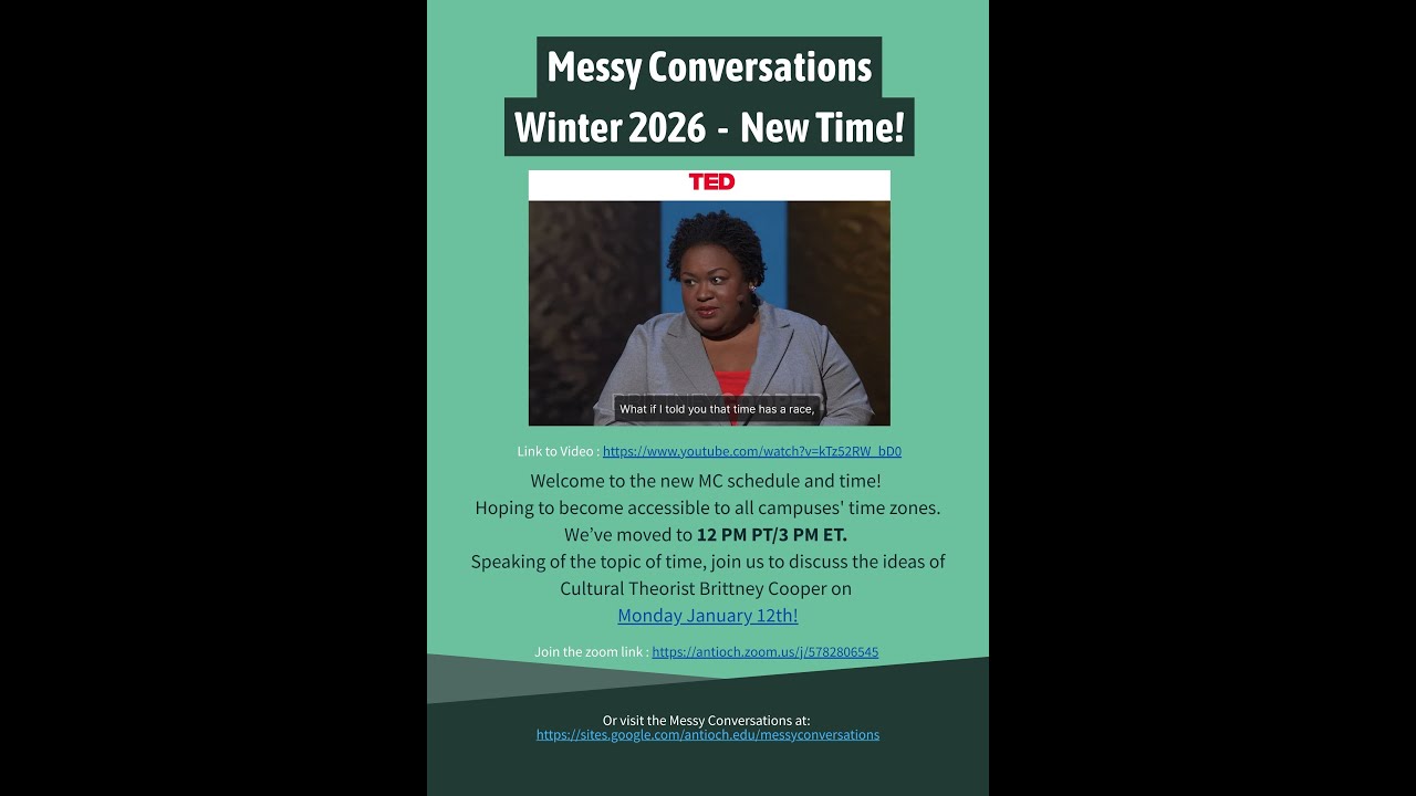 MC 01-12-2026 Topic of time and the ideas of Cultural Theorist Brittney Cooper