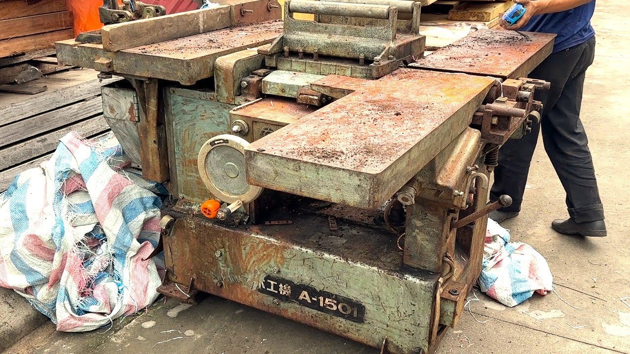 Restoration Old And Discarded HITACHI Wood Combine // Restore HITACHI 3 In 1 Machine