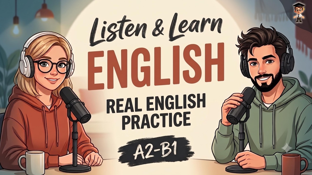 English Listening Practice | Real English Conversation About Bad Days & Weekends | A2-B1