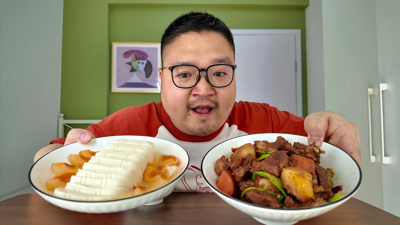 Market to Table: Braised Beef & Century Egg Tofu | Chinese Home Cooking (ASMR Mukbang)