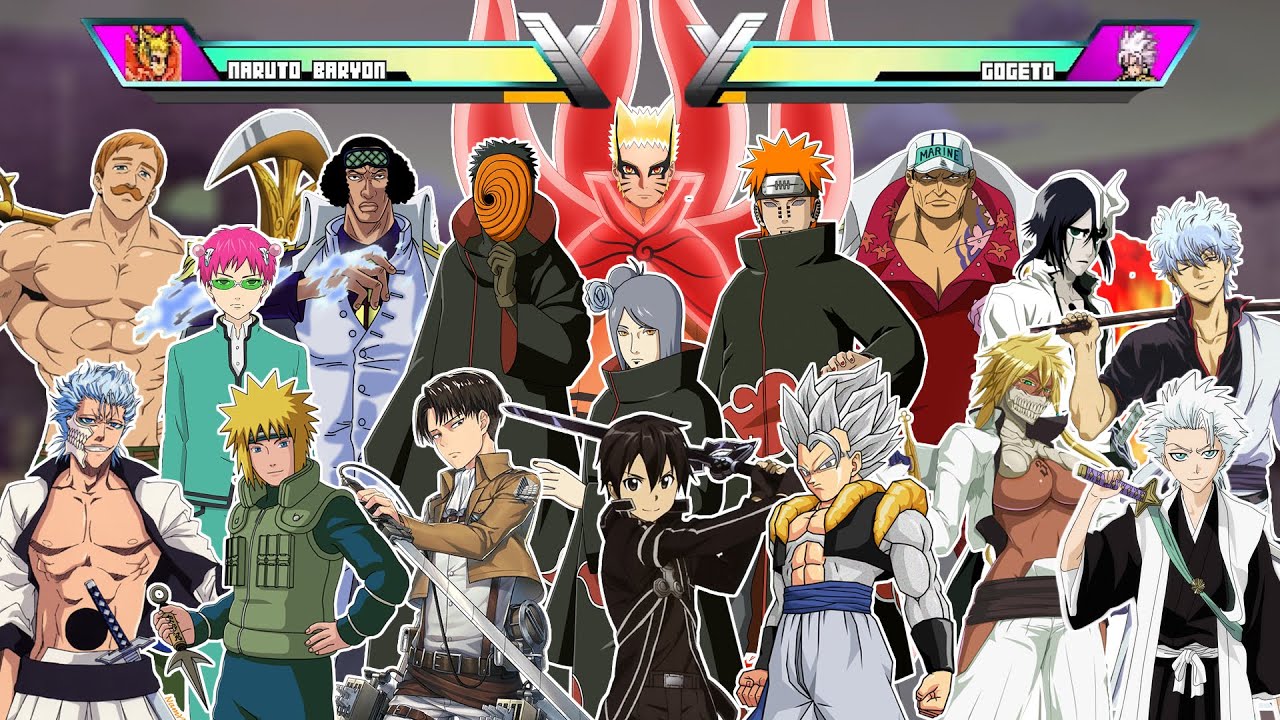 PERTARUNGAN SEMUA KARAKTER ANIME! | Jump Force Mugen V10