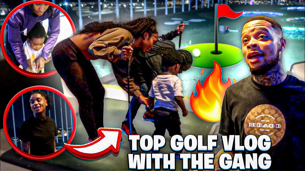 TOP GOLF WITH THE GANG FOR THE FIRST TIME!