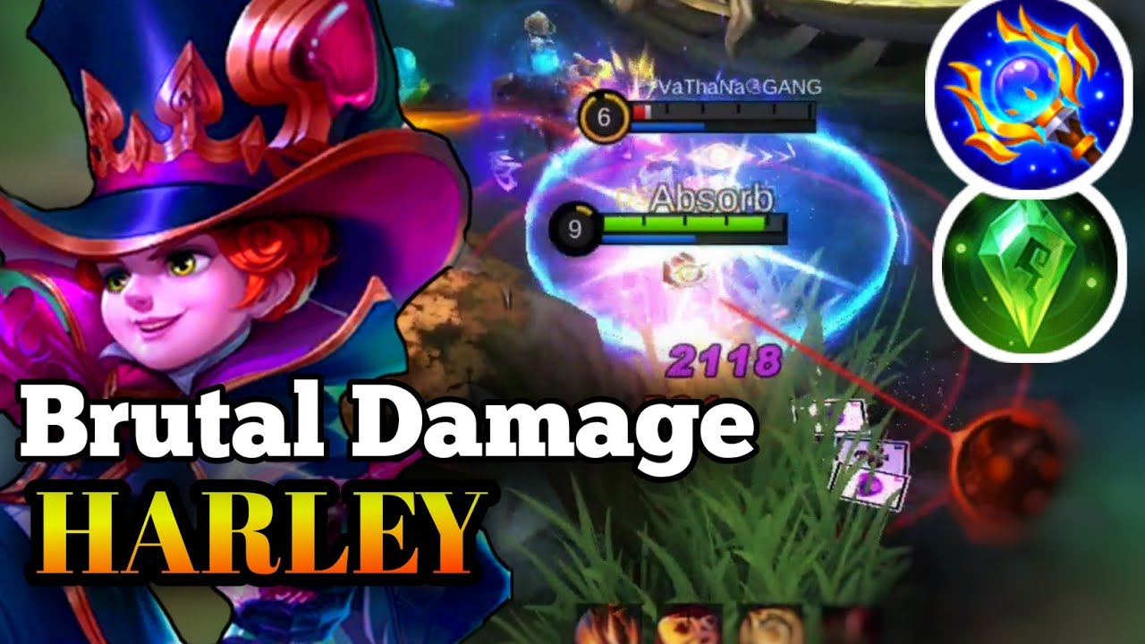 Harley Brutal Combo! One Hit Delete Enemies MLBB 2022