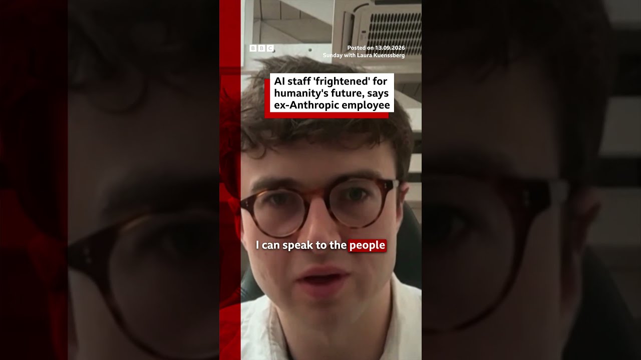 AI staff 'genuinely frightened' for humanity's future, says ex-Anthropic employee.#AI #BBCNews