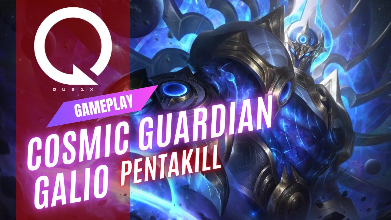 WILDRIFT GAMEPLAY - Cosmic Guardian Galio PENTAKILL #wildrift