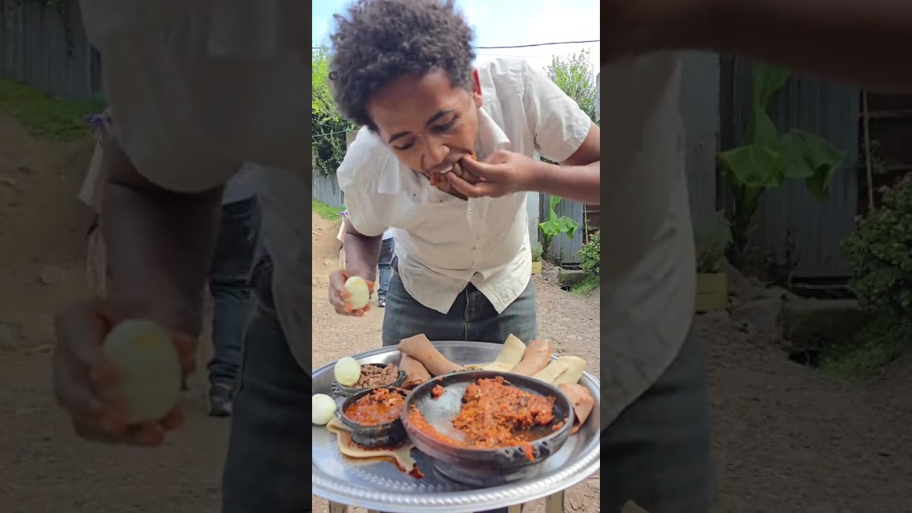 Ethiopian Food CHALLENGES  LIKE AND you tube SUBSCRIBE PRTE 20