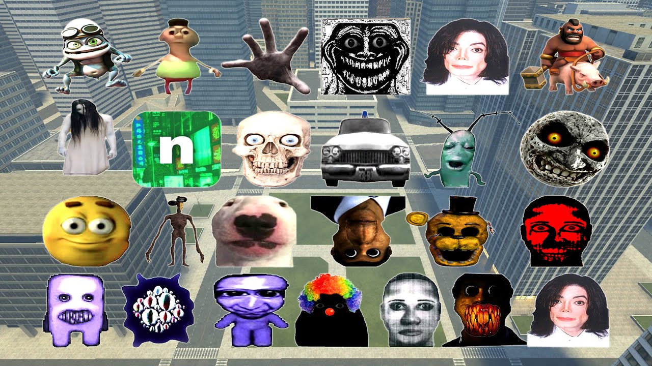 Too Much Nextbot And Nicos Nextbots In GOLDEN CITY! Garry's Mod ( Crazy Frog, Scary Hand , Tornado )
