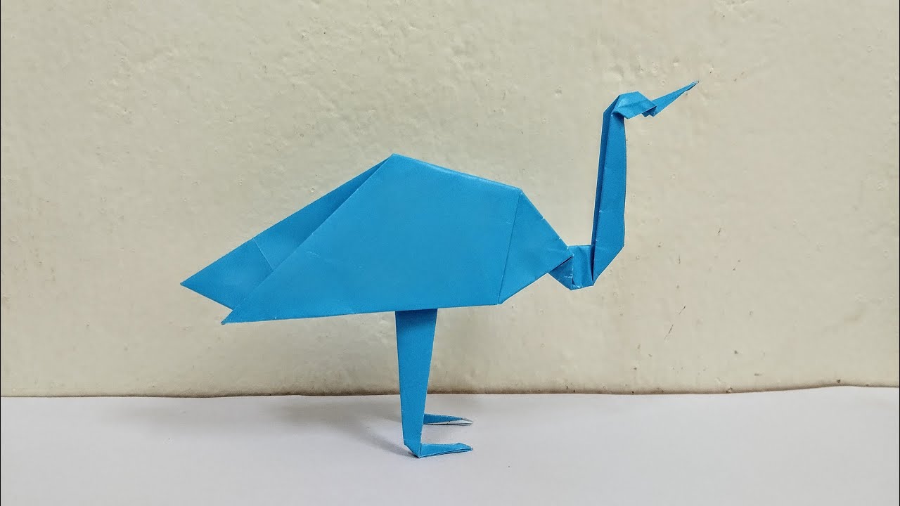 How To Make Ibis Bird Easy - Origami Ibis Bird Paper - Origami Tutorial