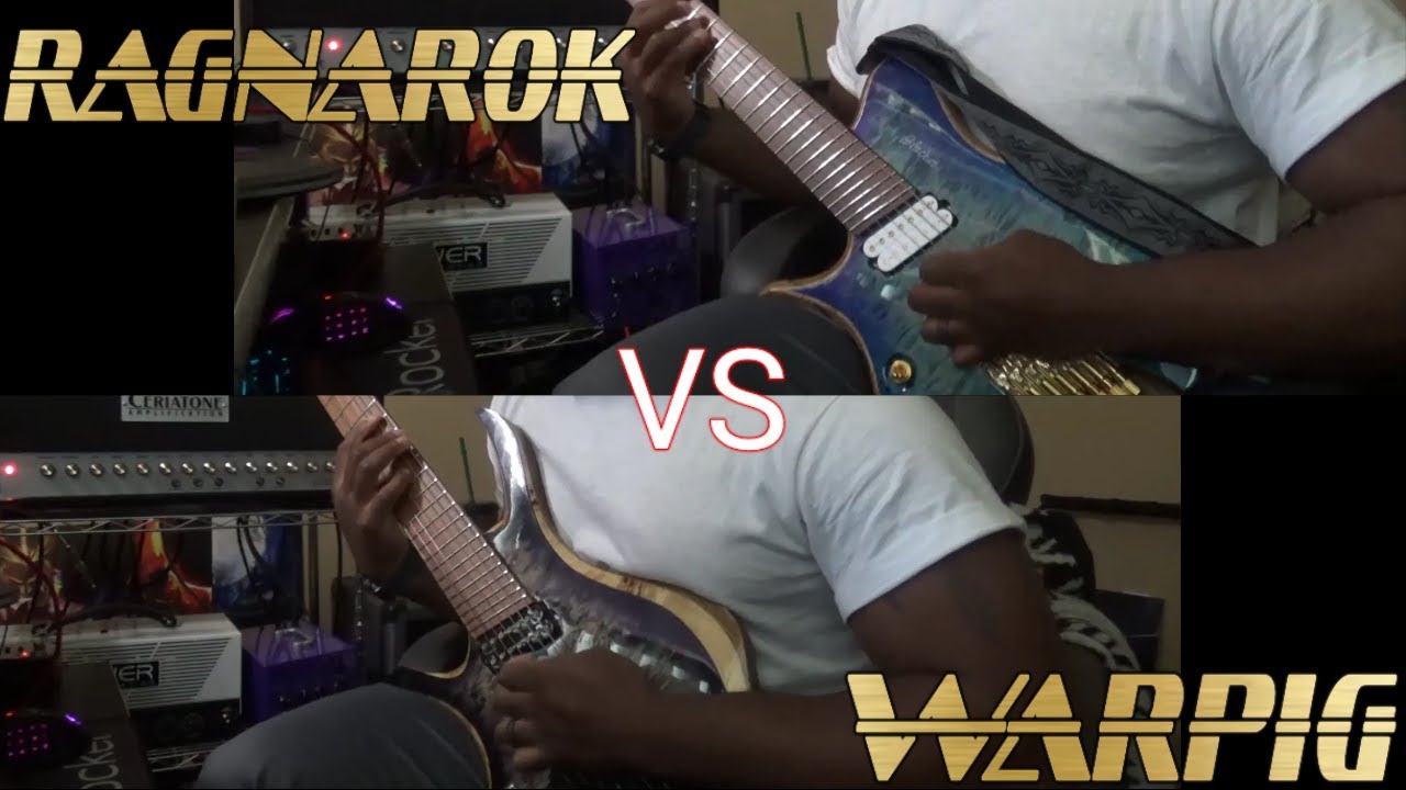 Bareknuckle Ragnarok VS Warpig (Skervesen VS Blackat) - 7 String Pickup Comparison
