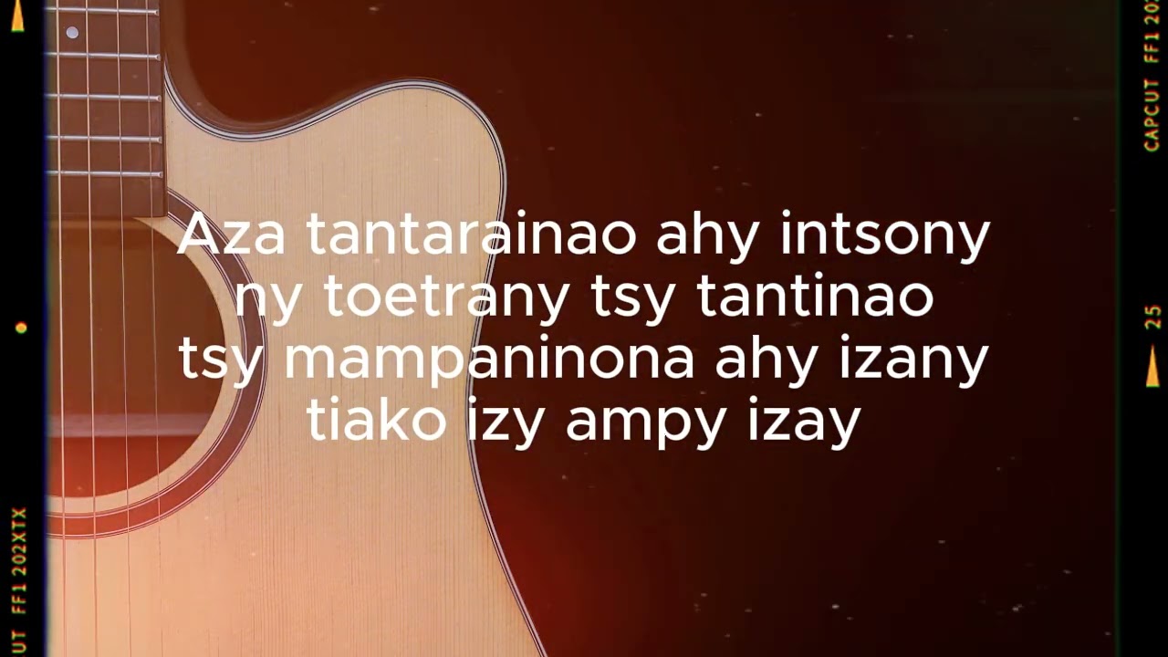 Avelao - LALATIANA - KARAOKE GASY 2024 (Lyrics&Guitare)