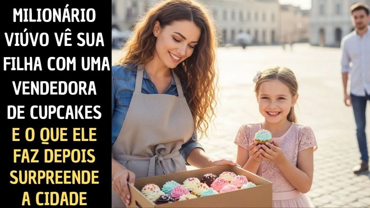 Milionário Viúvo Encontra a Filha com Vendedora de Cupcakes… Mas o Que Ele Presencia..