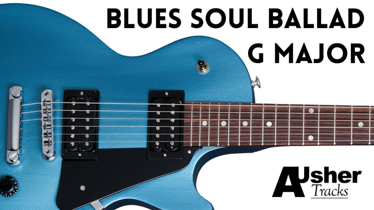 Blues Soul Ballad Guitar Backing Track Jam in G major
