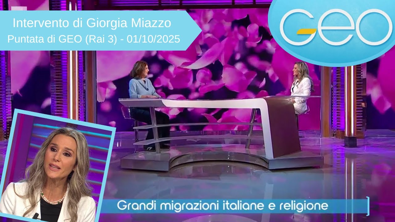 GIORGIA MIAZZO nel Programma GEO di Rai 3 - 01/10/2025