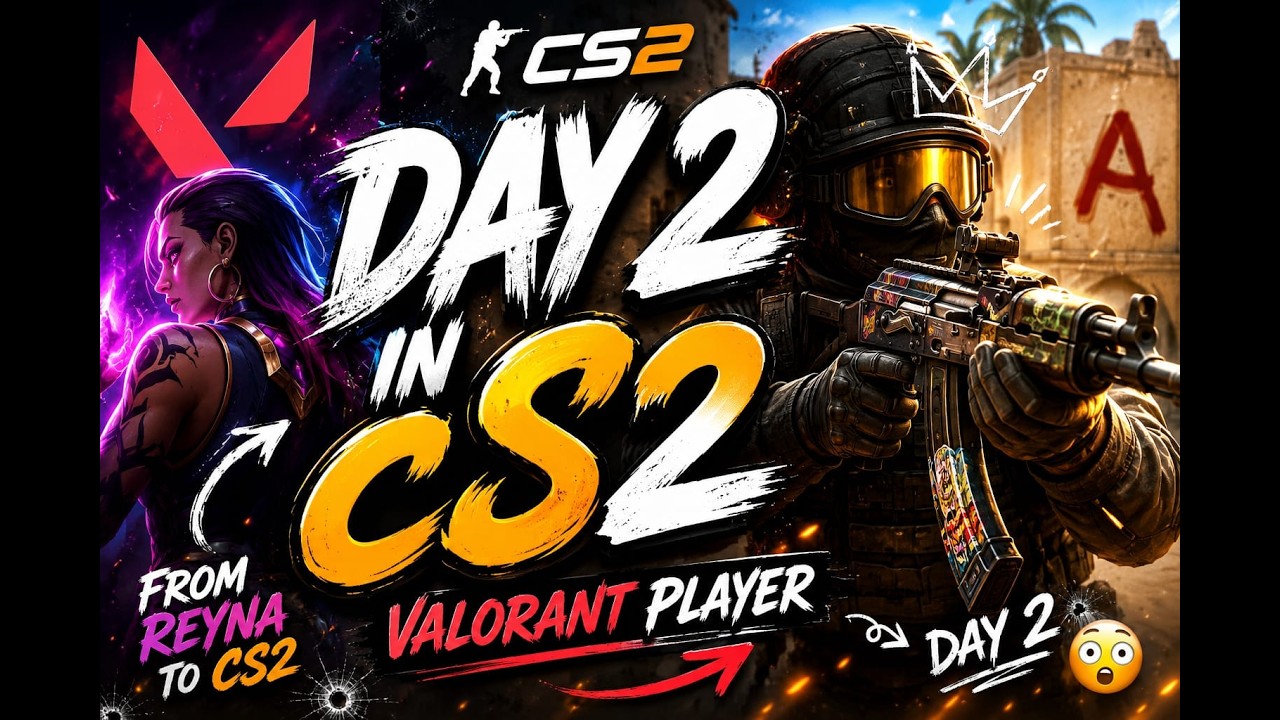 🔥 Day 2: Valorant Player Tries CS2 | Can Aim Carry Over?