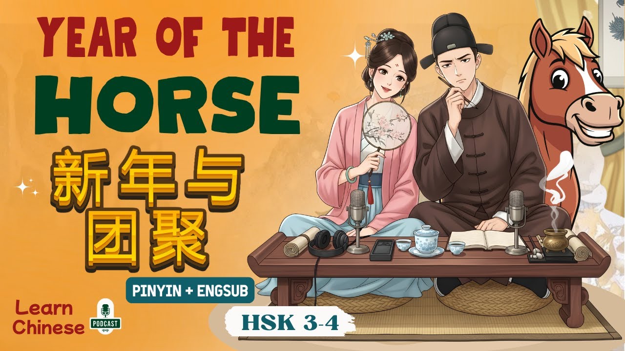 HSK 2-3 | Year of the Horse: 2026 Chinese Zodiac & Culture | Chinese Listening Practice