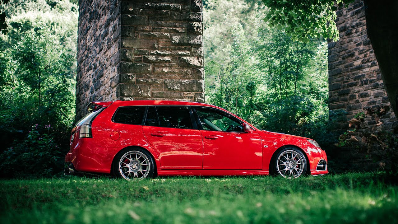 Saab 9-3 Aero 1.9TTiD Hirsch Performance Sleeper Wagon 2008 года с прямыми трубами