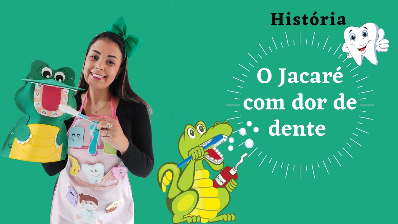 HORA DO CONTO: JOCA O JACARÉ COM DOR DE DENTE/ RECURSO PEDAGÓGICO: FANTOCHE E AVENTAL HISTÓRIAS