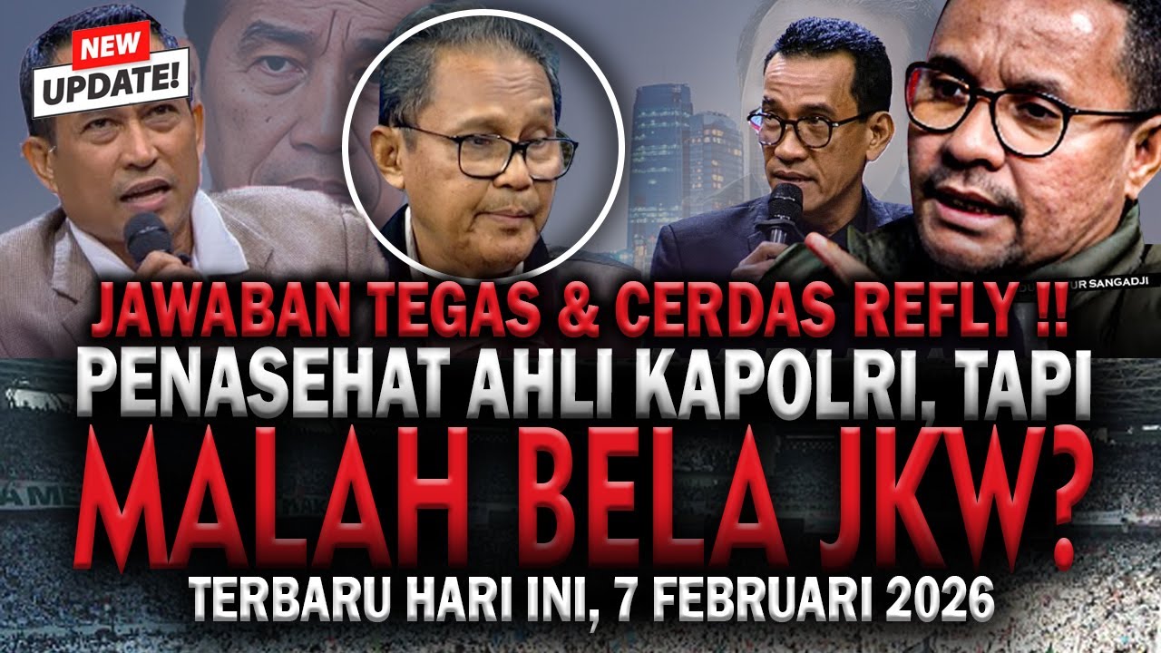🔴CEPAT LIHAT! JAWABAN TEGAS & CERDAS REFLY, PENASEHAT AHLI KAPOLRI TAPI MALAH BELA JOKOWI?