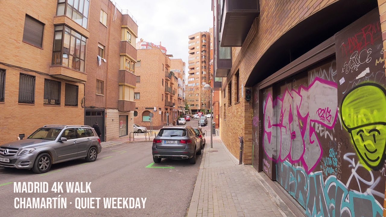Madrid 4K Walk · December 29, 2025 · Quiet Midday in Chamartín