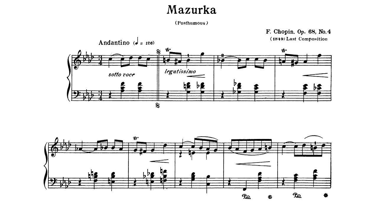 Chopin: Mazurka in F Minor Op. 68 No. 4 - Jan Ekier, 1987