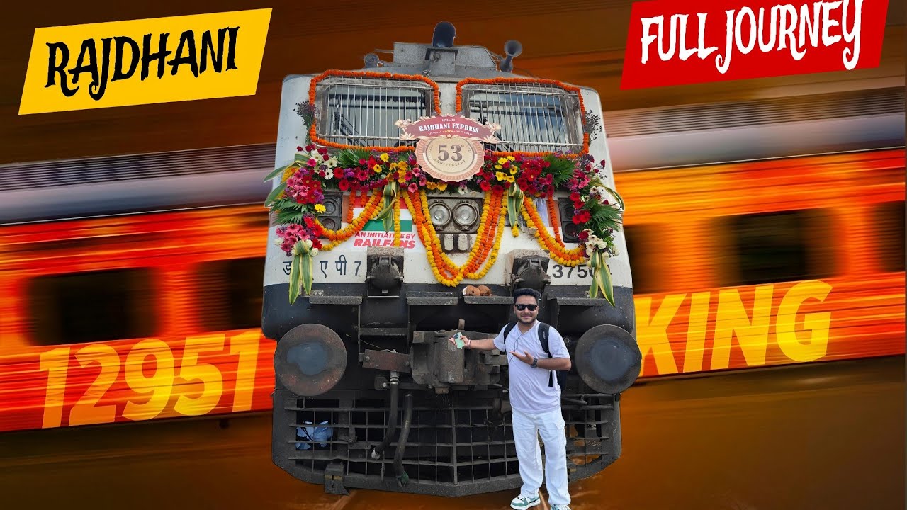 12951 Mumbai Rajdhani Express Train Journey || Mumbai Central to New Delhi || Special day Journey