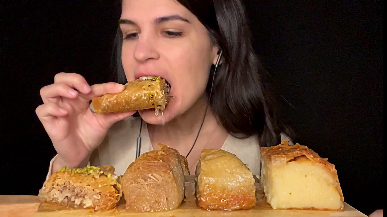 ASMR | BAKLAVA & MORE SYRUPY DESSERTS | EATING SOUNDS | MUKBANG