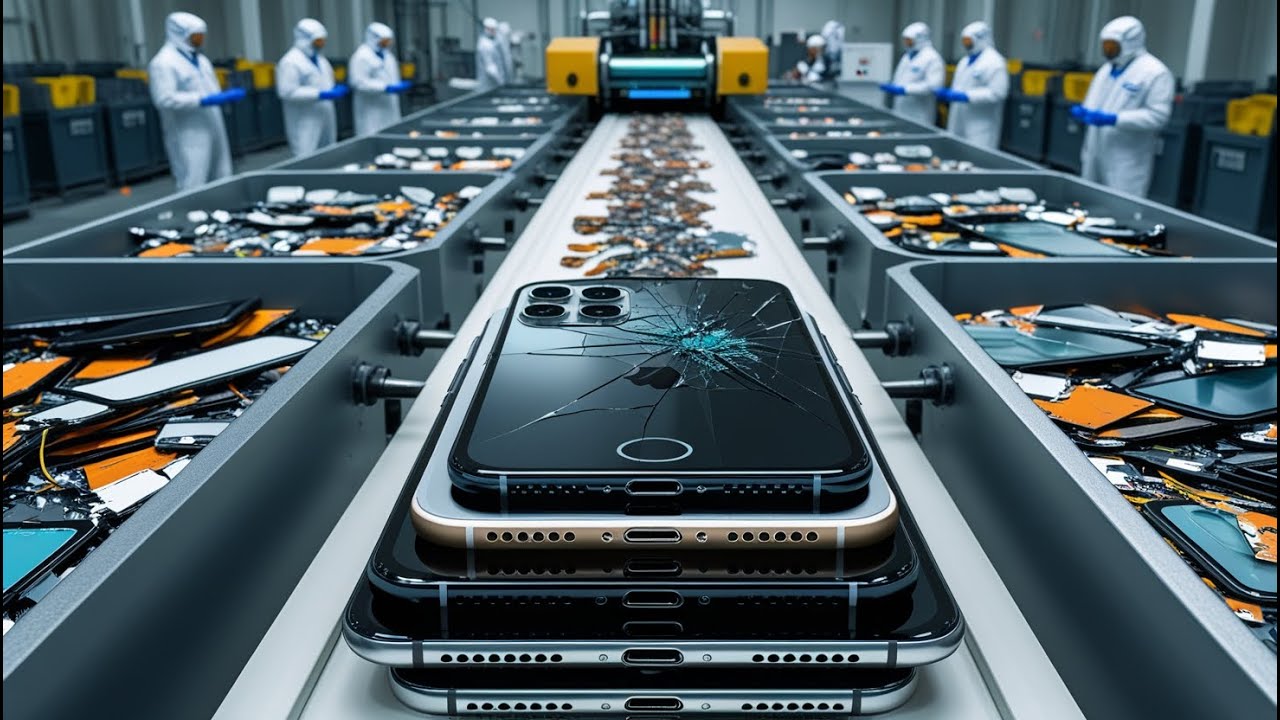 How Over 500,000 Phones Are Recycled EACH WEEK in a Factory